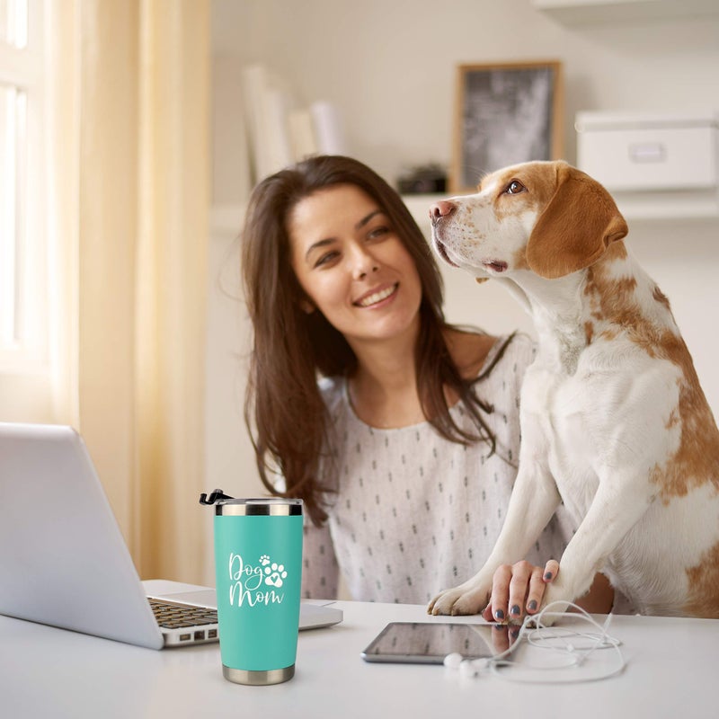 Sips & Gifts Dog Mom Tumbler- 20 oz Travel Mug for Dog Lovers Christmas Birthday Gift With Premium Sealed Lid, Stainless Steel Straw - Image 5